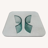 Tonelli Design Natural Glass Coffee Table