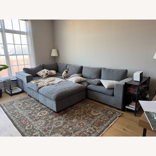 Used Dark Gray Fabric 3+ Piece Sectional for sale on AptDeco