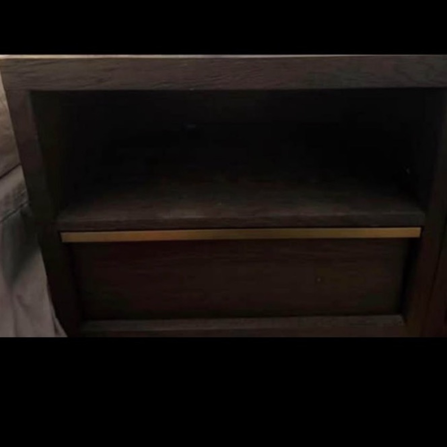 Restoration Hardware Bezier Dark Brown Nightstands - image-6