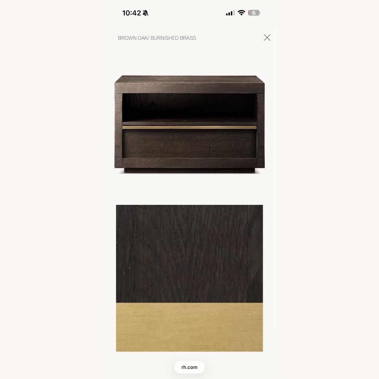 Restoration Hardware Bezier Dark Brown Nightstands - image-7