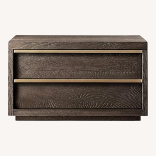 Used Restoration Hardware Bezier Dark Brown Nightstands for sale on AptDeco