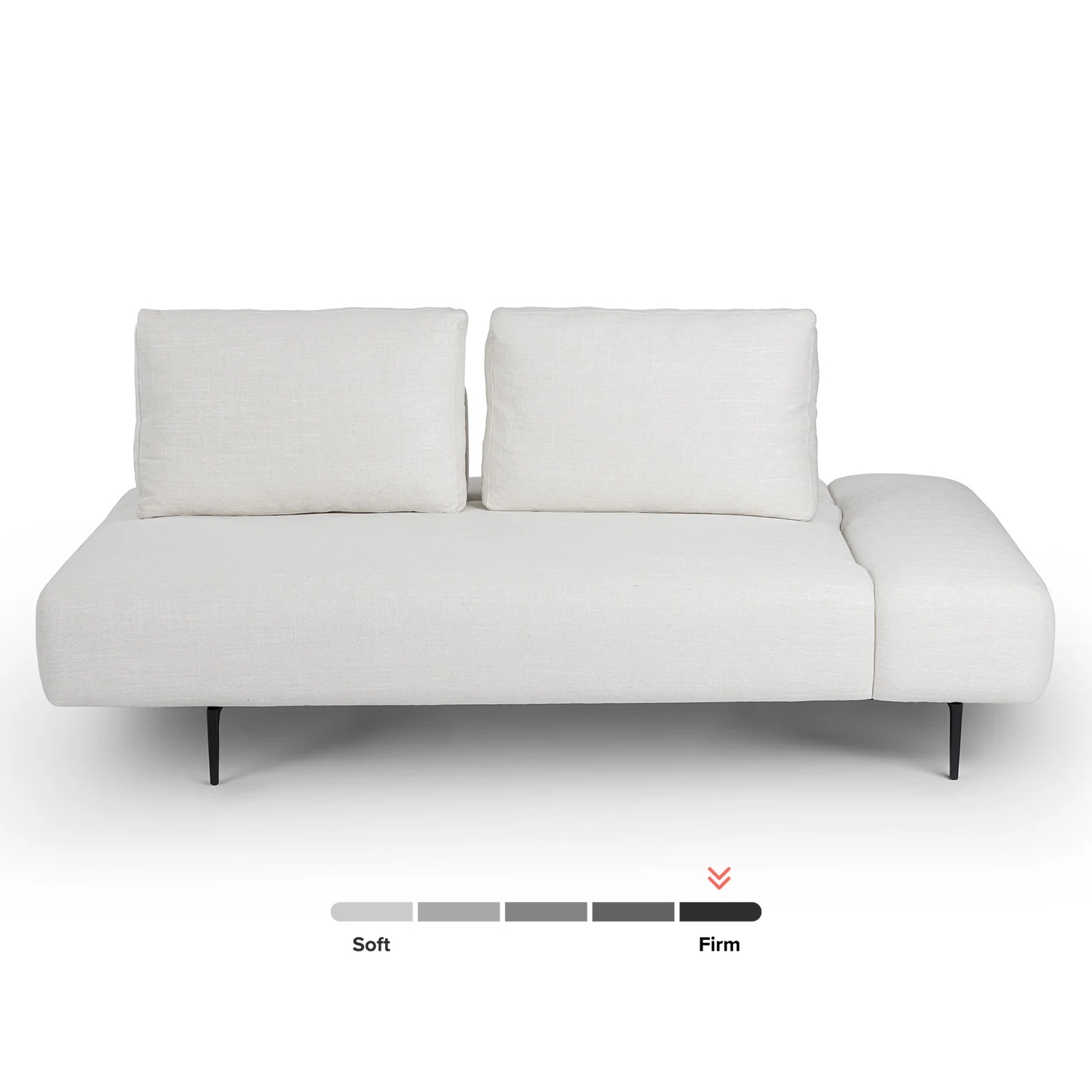 Article Light Gray Fabric 2 Seater Sofa - image-7