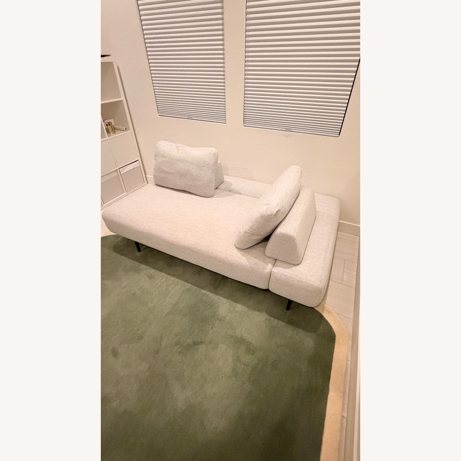 Article Light Gray Fabric 2 Seater Sofa - image-2