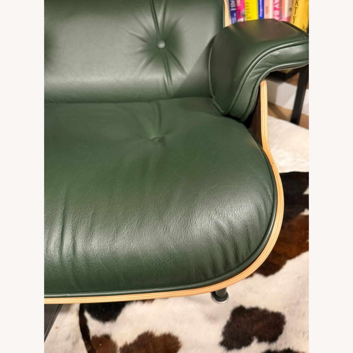 Herman Miller Green Leather Accent Chairs - image-4