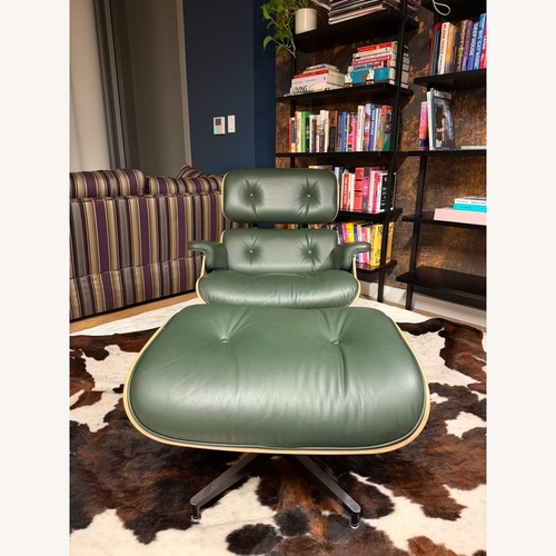 Used Herman Miller Green Leather Accent Chairs for sale on AptDeco