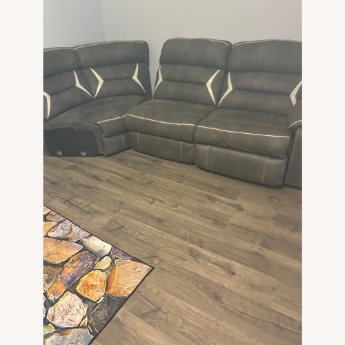 Used Vintage/Antique Light Gray 3+ Piece Sectional for sale on AptDeco