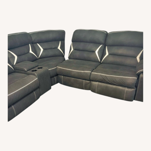 Used Vintage/Antique Light Gray 3+ Piece Sectional for sale on AptDeco