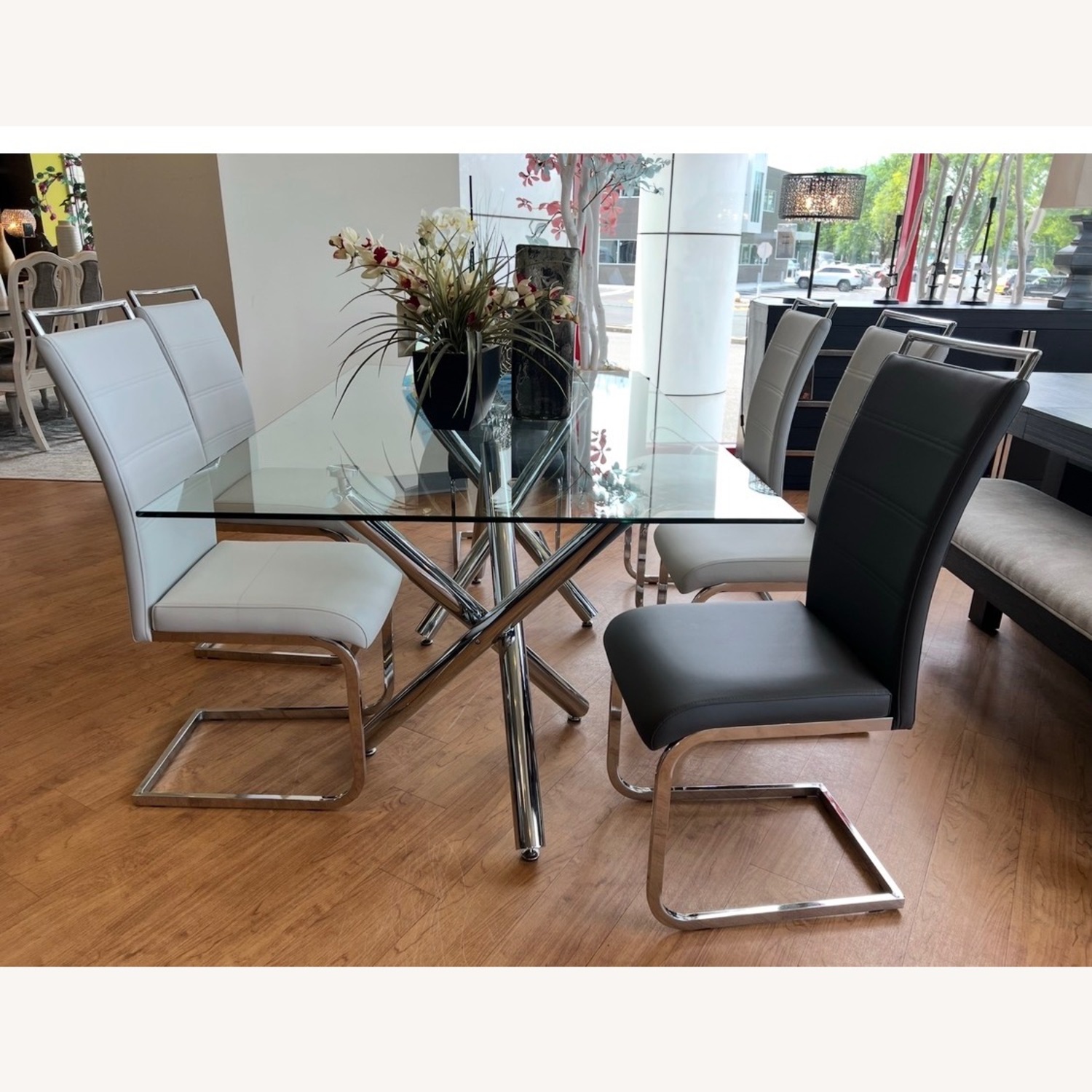 Bob's Discount Furniture Silver Glass Dining Sets - image-2