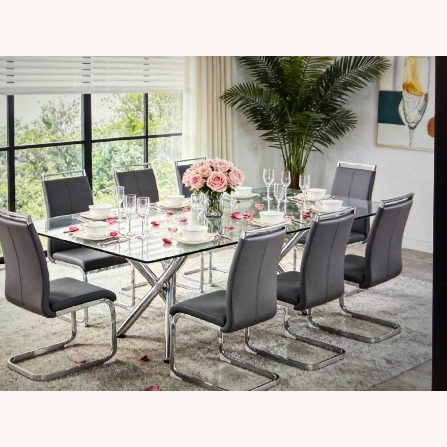 Bob's Discount Furniture Silver Glass Dining Sets - image-3