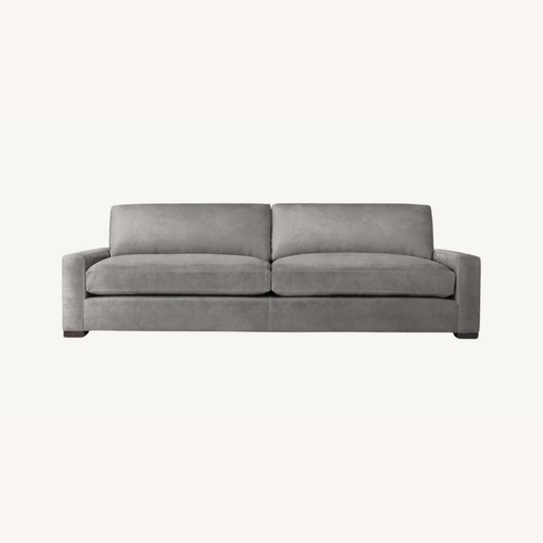 Used Restoration Hardware Maxwell Gray Velvet Sofa for sale on AptDeco