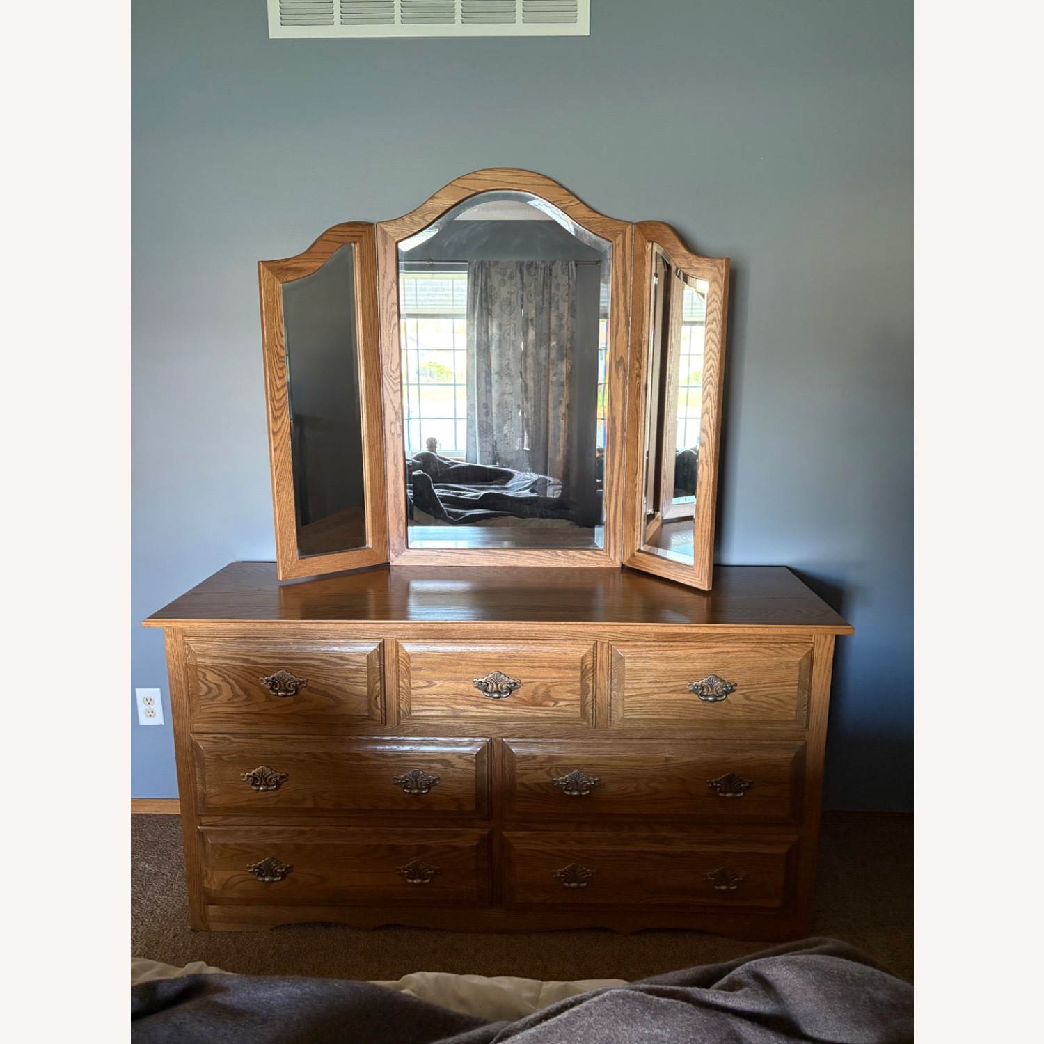 Amish Made Dresser with Mirror  - image-1