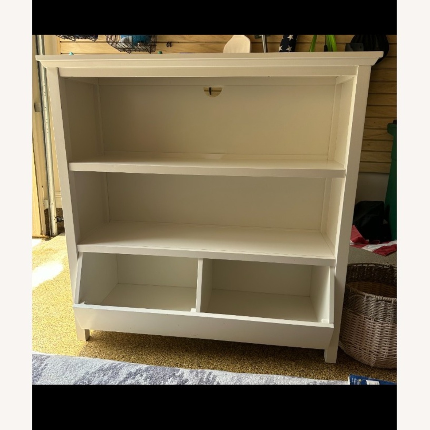 Williams Sonoma Cameron White Wood Bookcase Kids - image-1