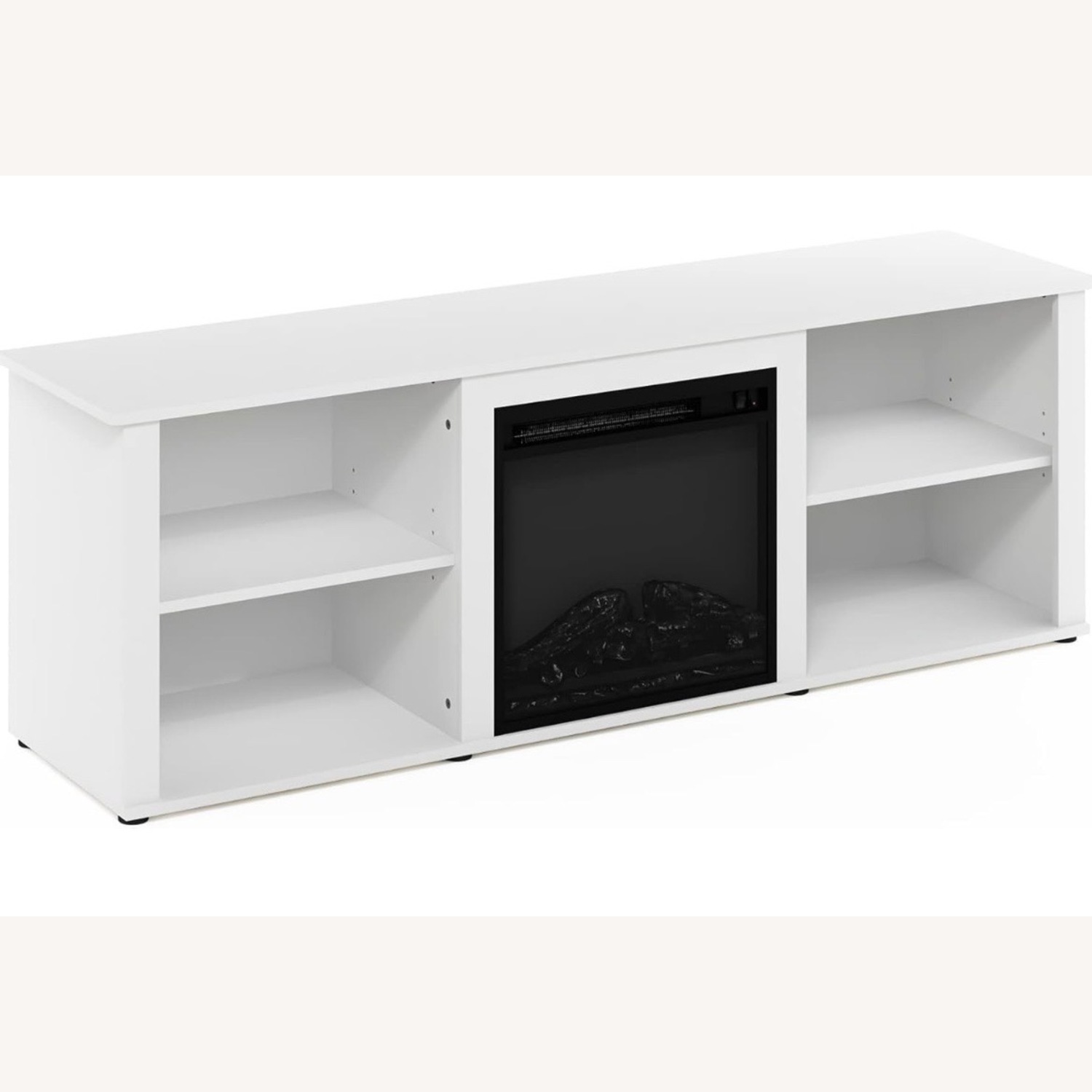 Amazon White Wood Media Storage - image-3