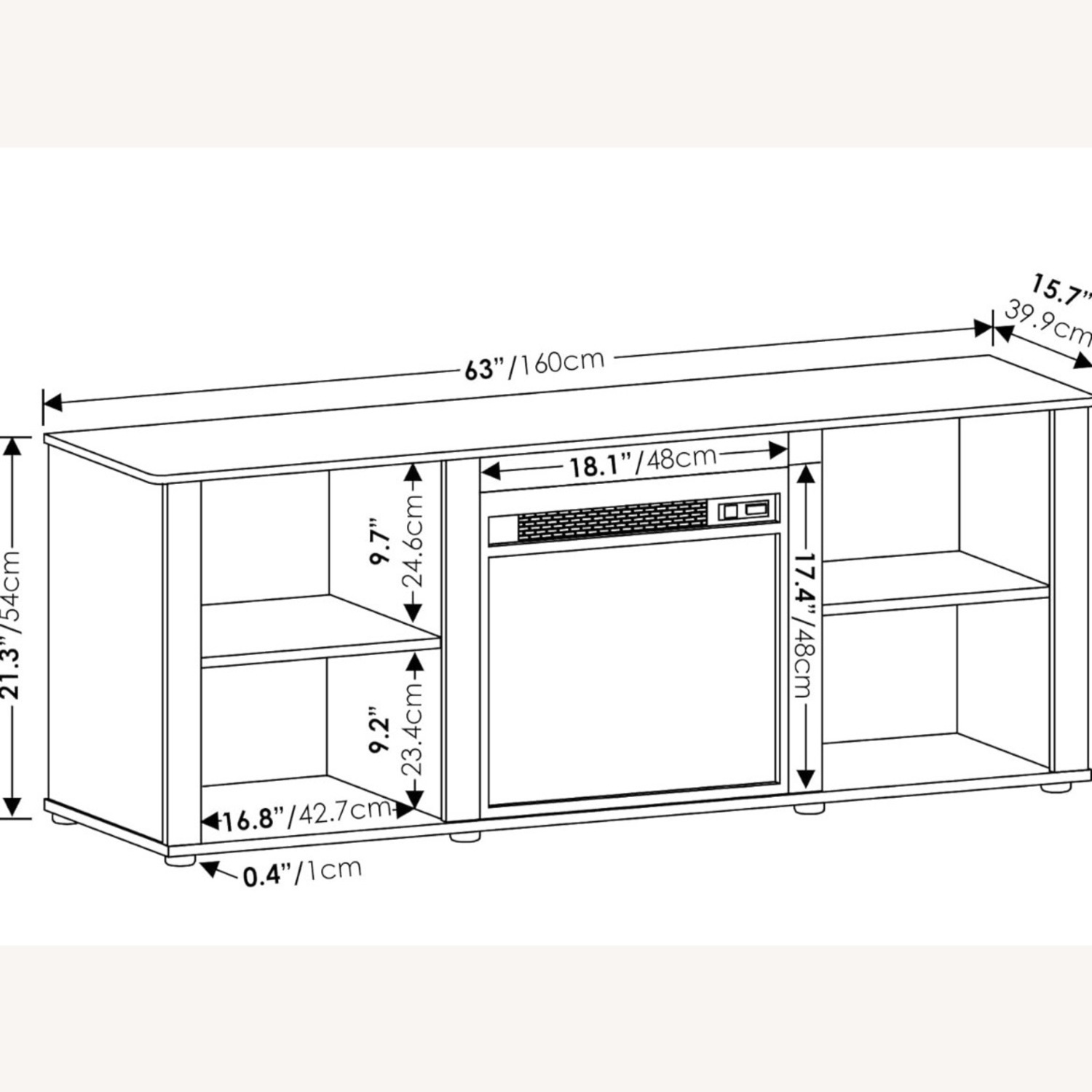 Amazon White Wood Media Storage - image-6
