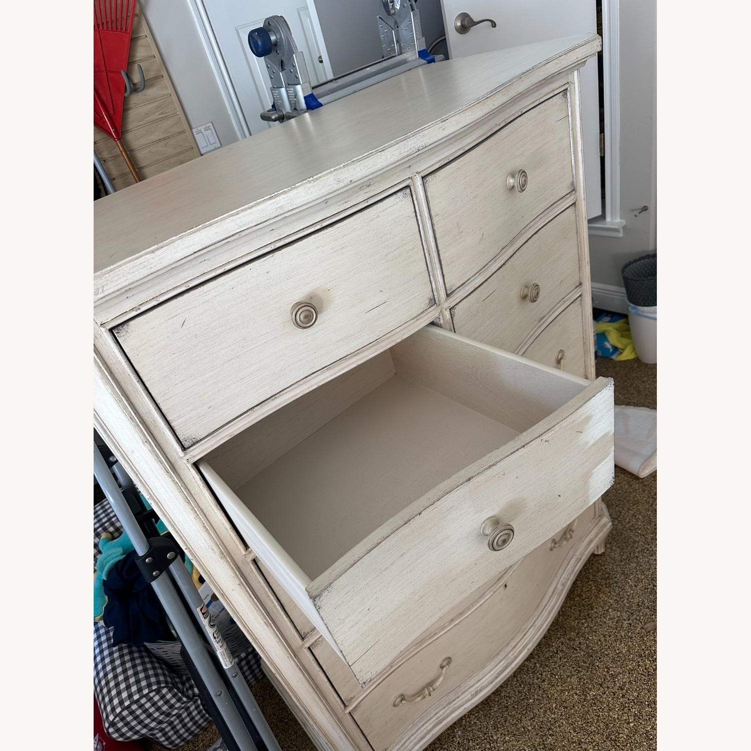 Stanley Furniture White Wood Dresser - image-4