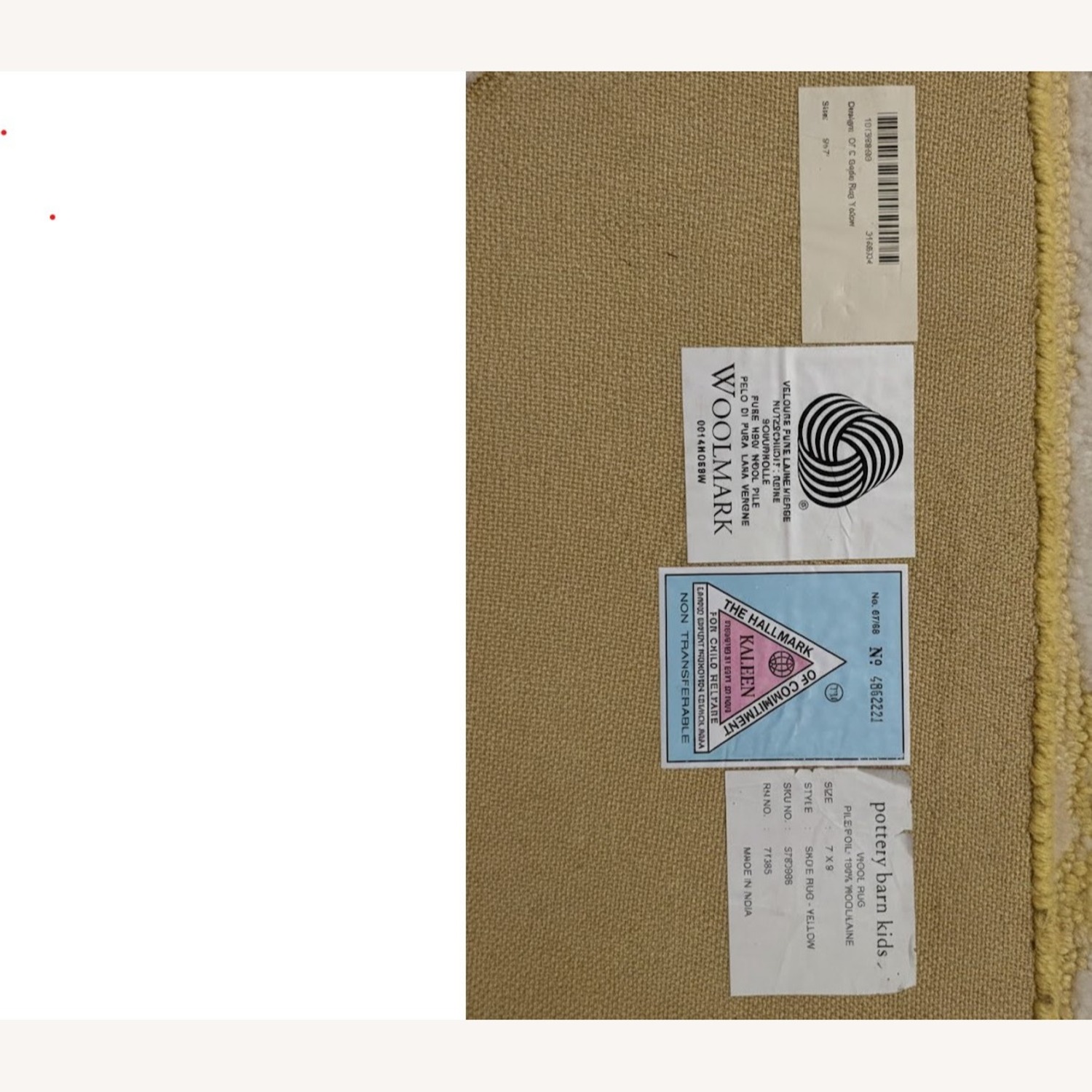 Pottery Barn Wool Area Rug 7' x 9' - image-2