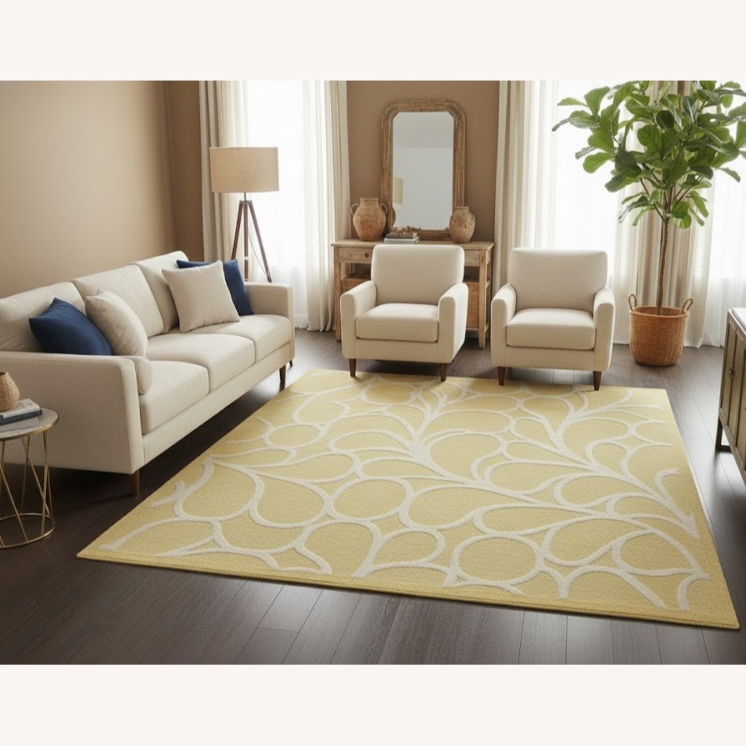 Pottery Barn Wool Area Rug 7' x 9' - image-1