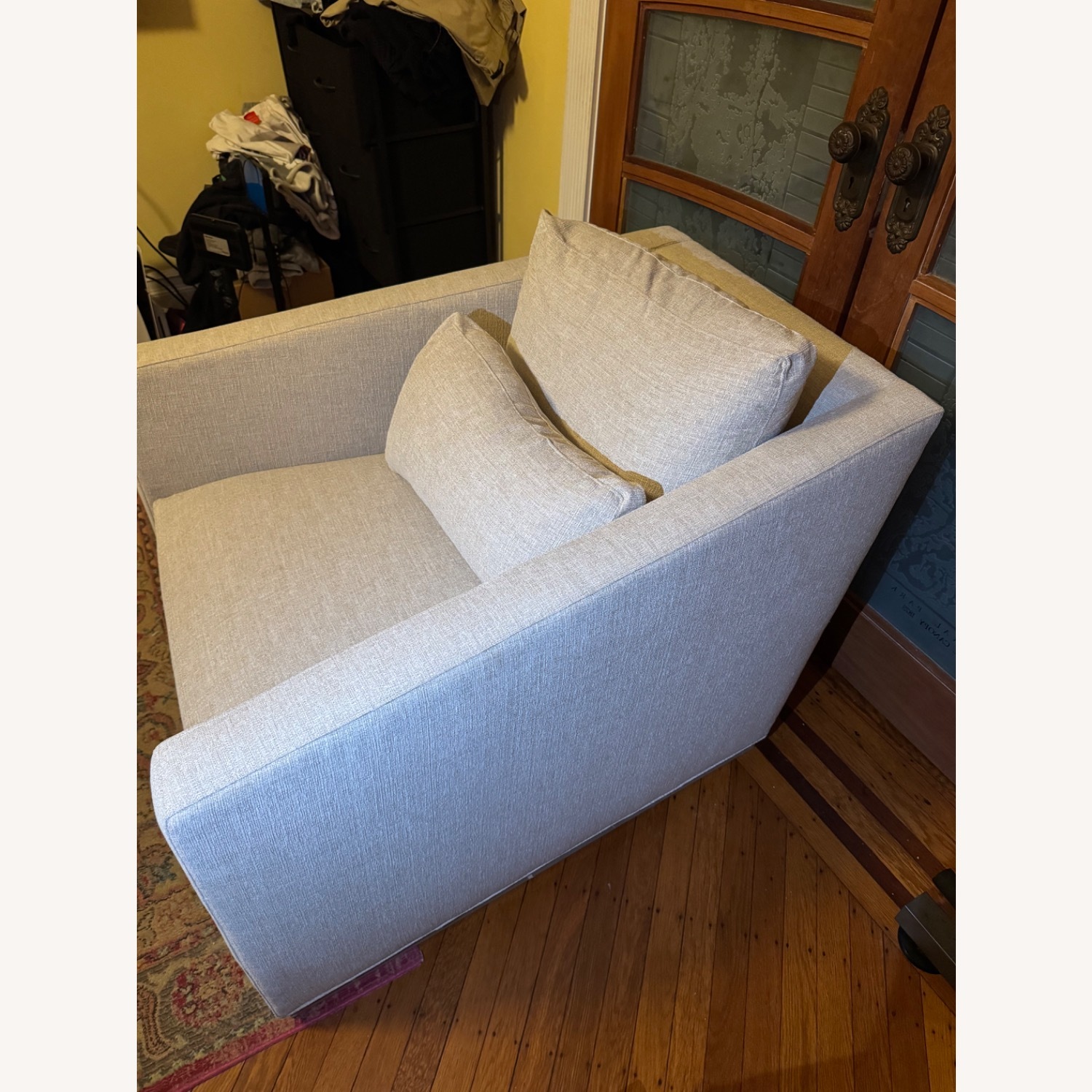 Vanguard Furniture White Fabric Armchair - image-2