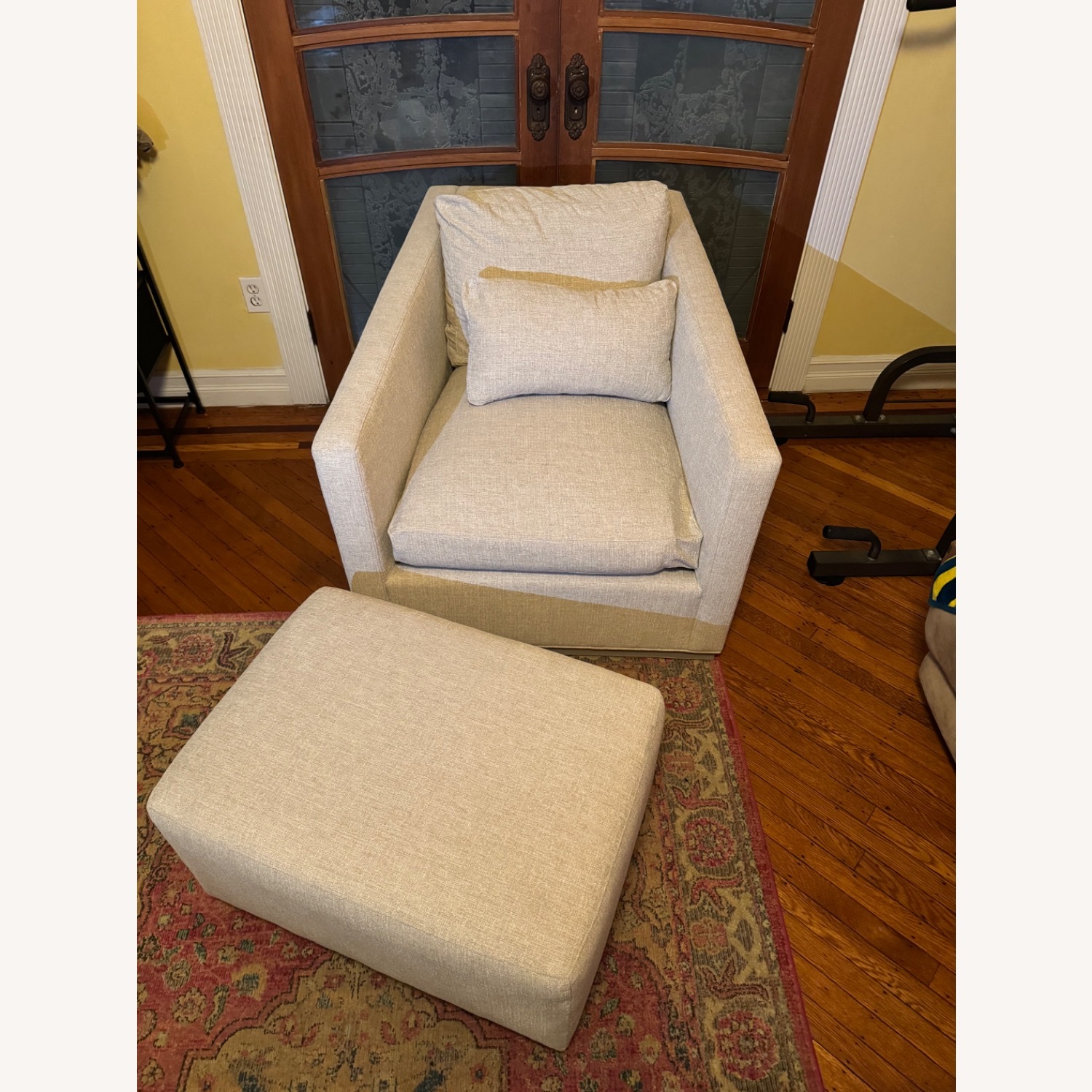 Vanguard Furniture White Fabric Armchair - image-3