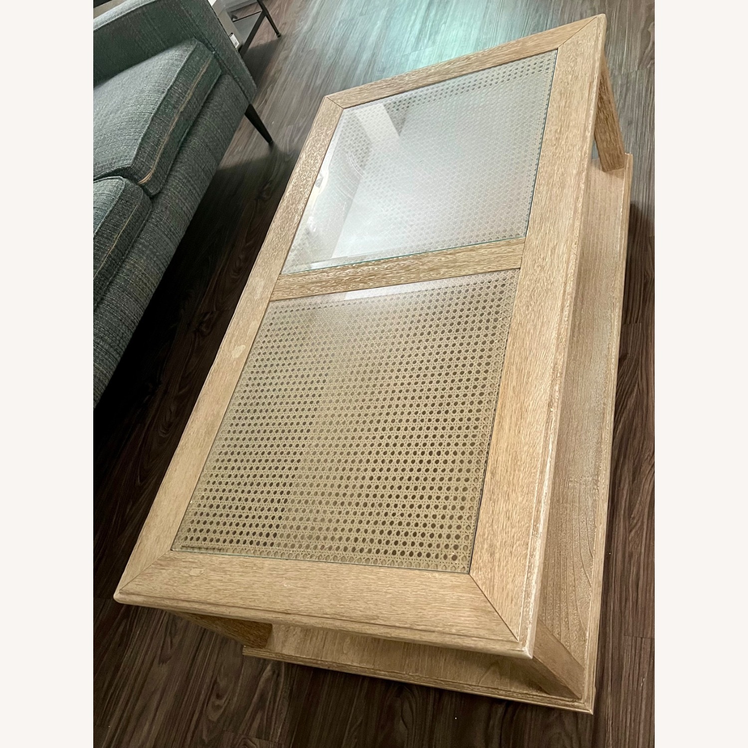 Pottery Barn Sausalito Light Brown Wood Coffee Table - image-3