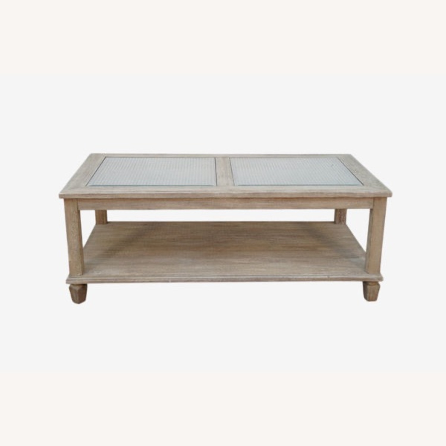 Pottery Barn Sausalito Light Brown Wood Coffee Table - image-1