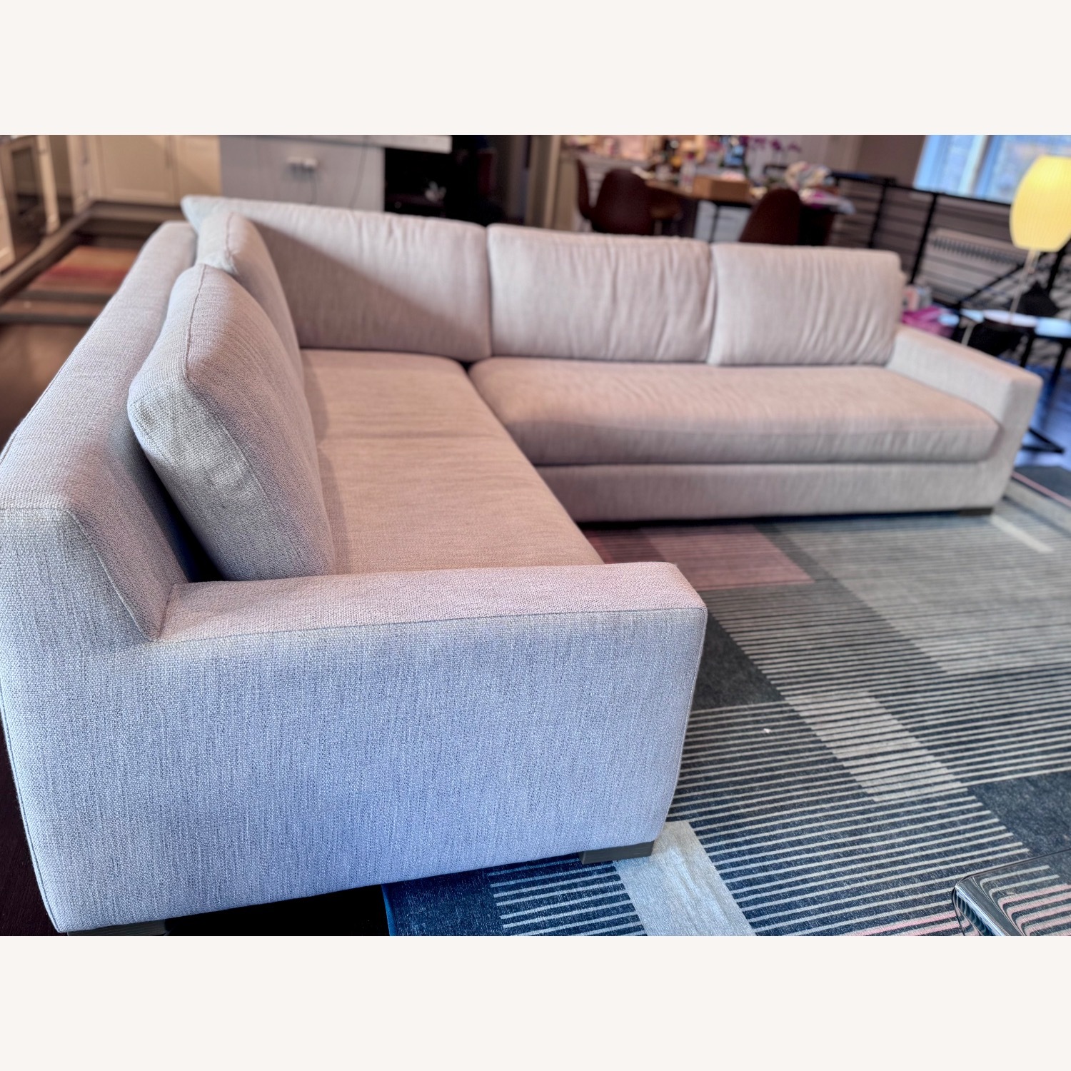 Restoration Hardware Modena Light Gray 2 Piece Sectional - image-4