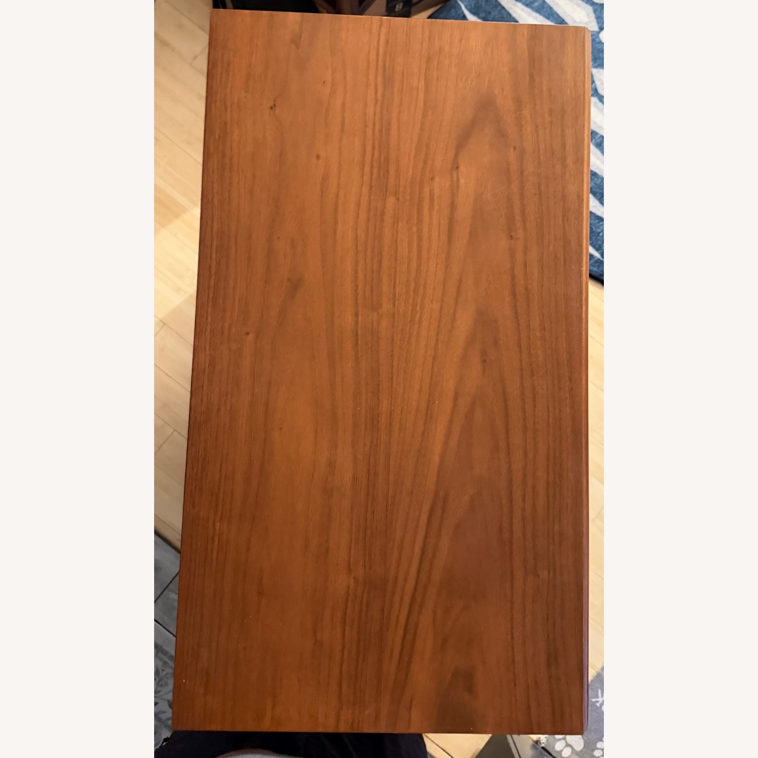 West Elm Dark Brown Wood Bar Cart - image-7