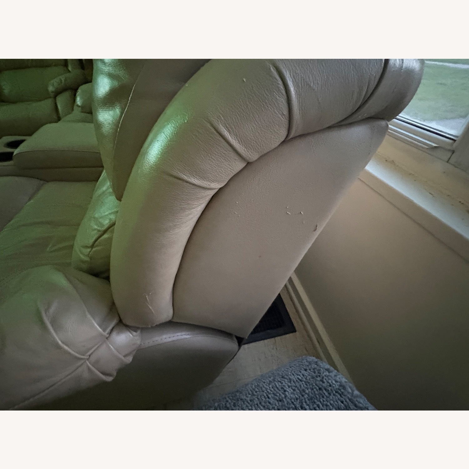 Natural Leather 3+ Piece Sectional - image-5