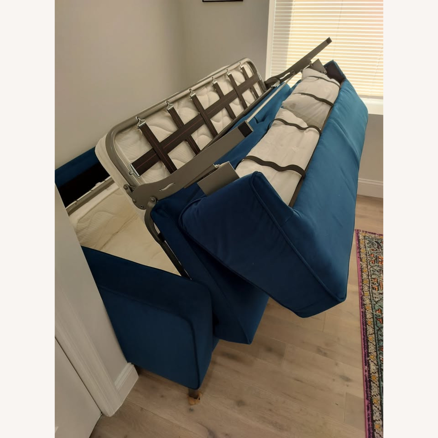 Natuzzi Capriccio Blue Sleeper Sofa - image-4