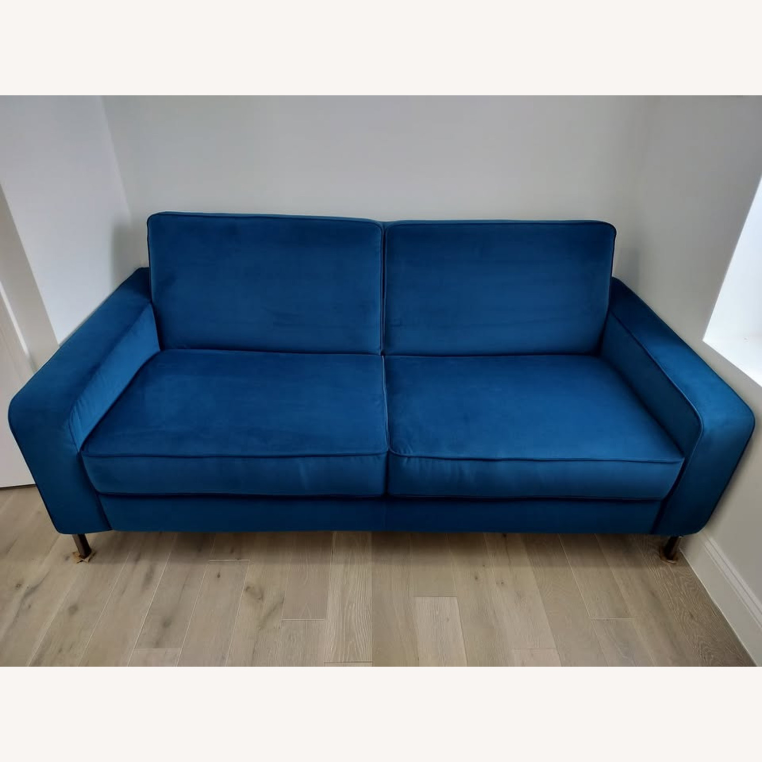 Natuzzi Capriccio Blue Sleeper Sofa - image-3