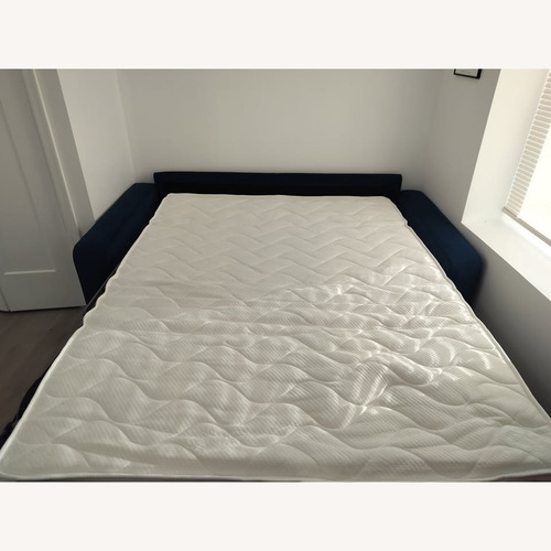 Used Natuzzi Capriccio Blue Sleeper Sofa for sale on AptDeco