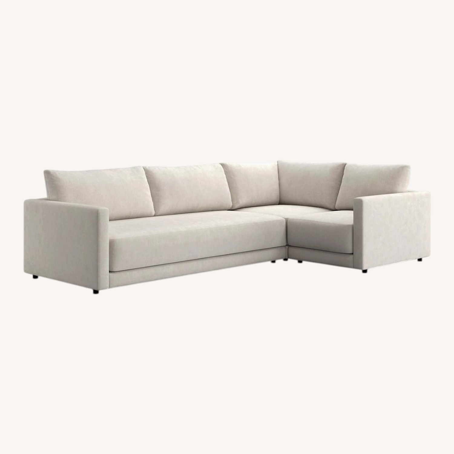 Crate & Barrel Deep 3-Piece Sectional - image-0