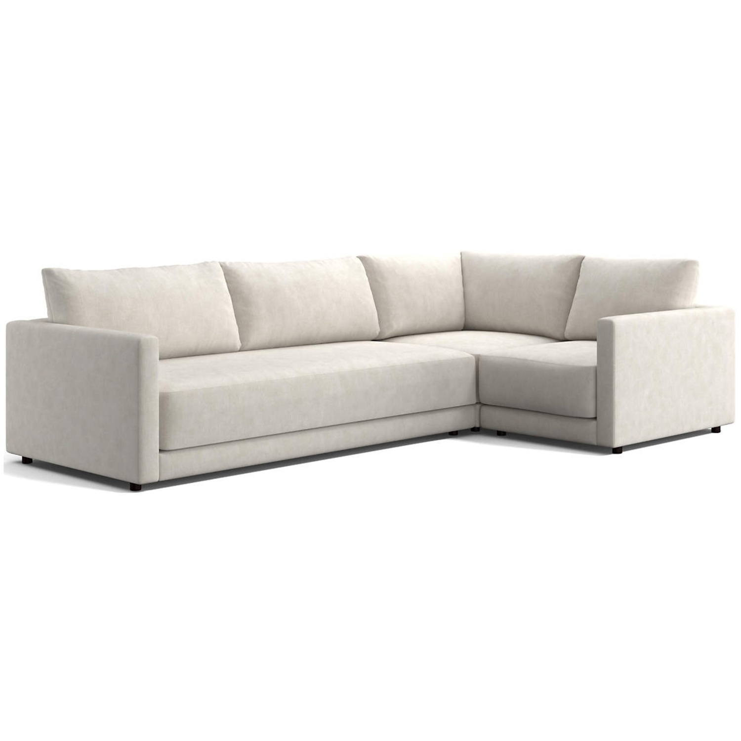 Crate & Barrel Deep 3-Piece Sectional - image-4