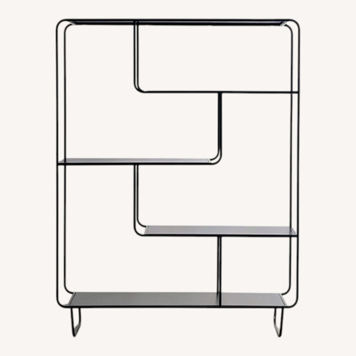 Used Urban Outfitters Alana Black Metal Bookcase for sale on AptDeco