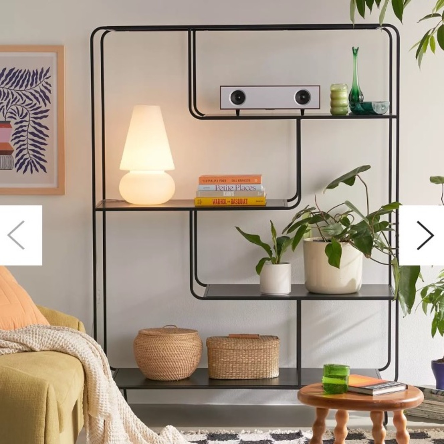 Urban Outfitters Alana Black Metal Bookcase - image-3