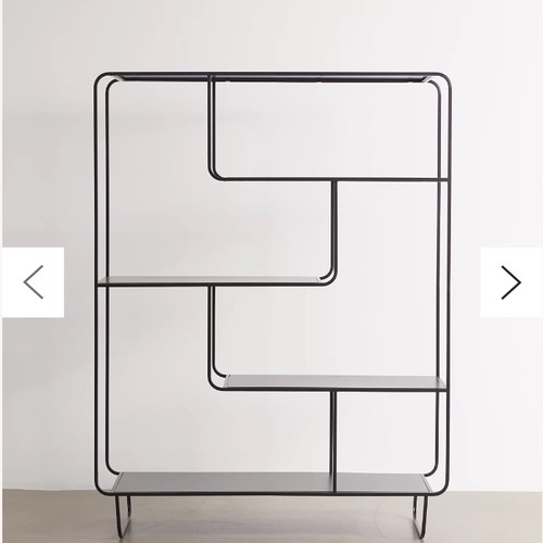 Used Urban Outfitters Alana Black Metal Bookcase for sale on AptDeco