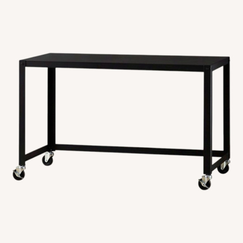 Used CB2 Go Cart Rolling Table Desk for sale on AptDeco