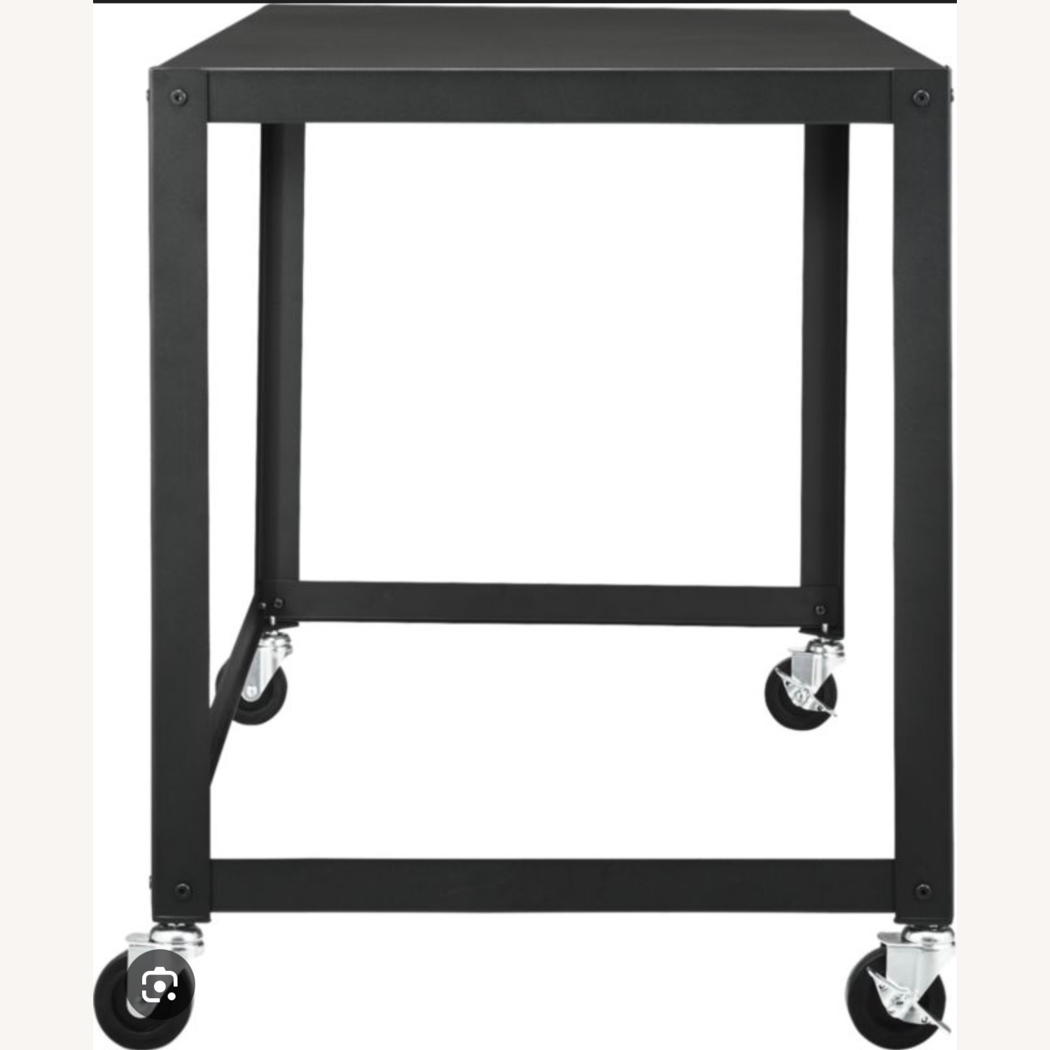 CB2 Go Cart Rolling Table Desk - image-1