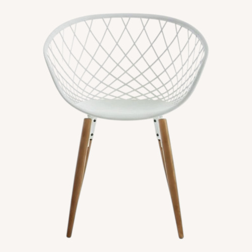 Used CB2 White Plastic Stools for sale on AptDeco