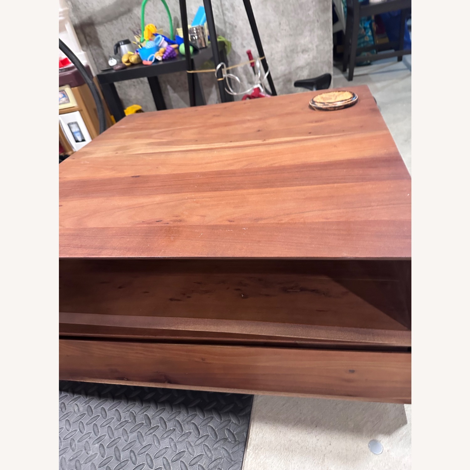 CB2 Spin Rotating Coffee Table with Two Drawers - image-2