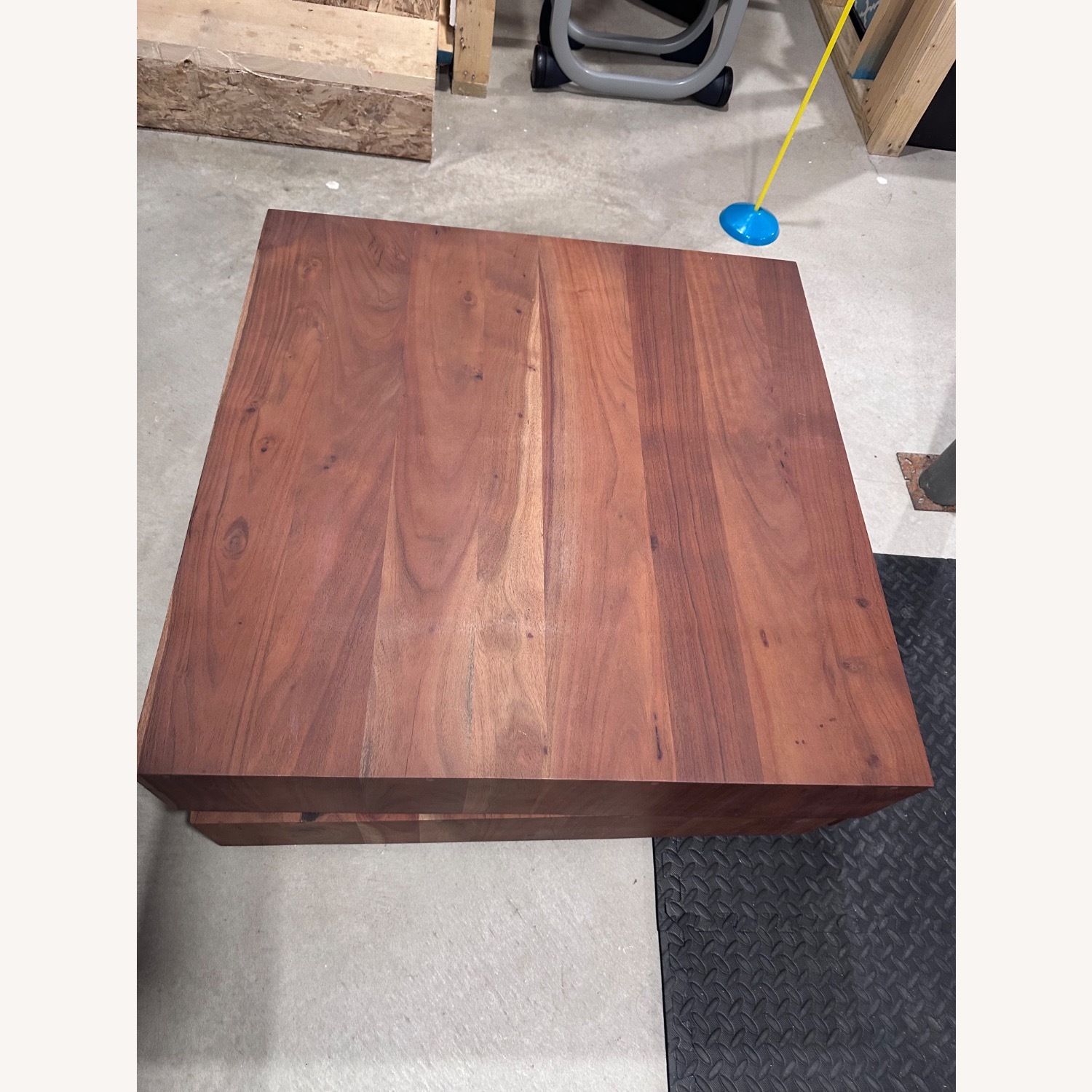 CB2 Spin Rotating Coffee Table with Two Drawers - image-6