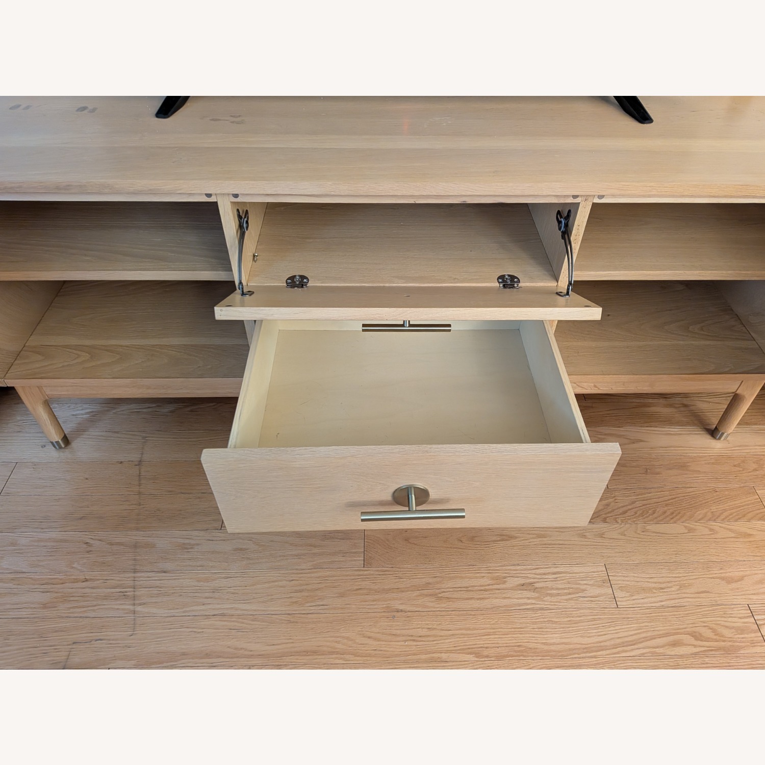 Anthropologie Natural Wood Media Storage - image-7
