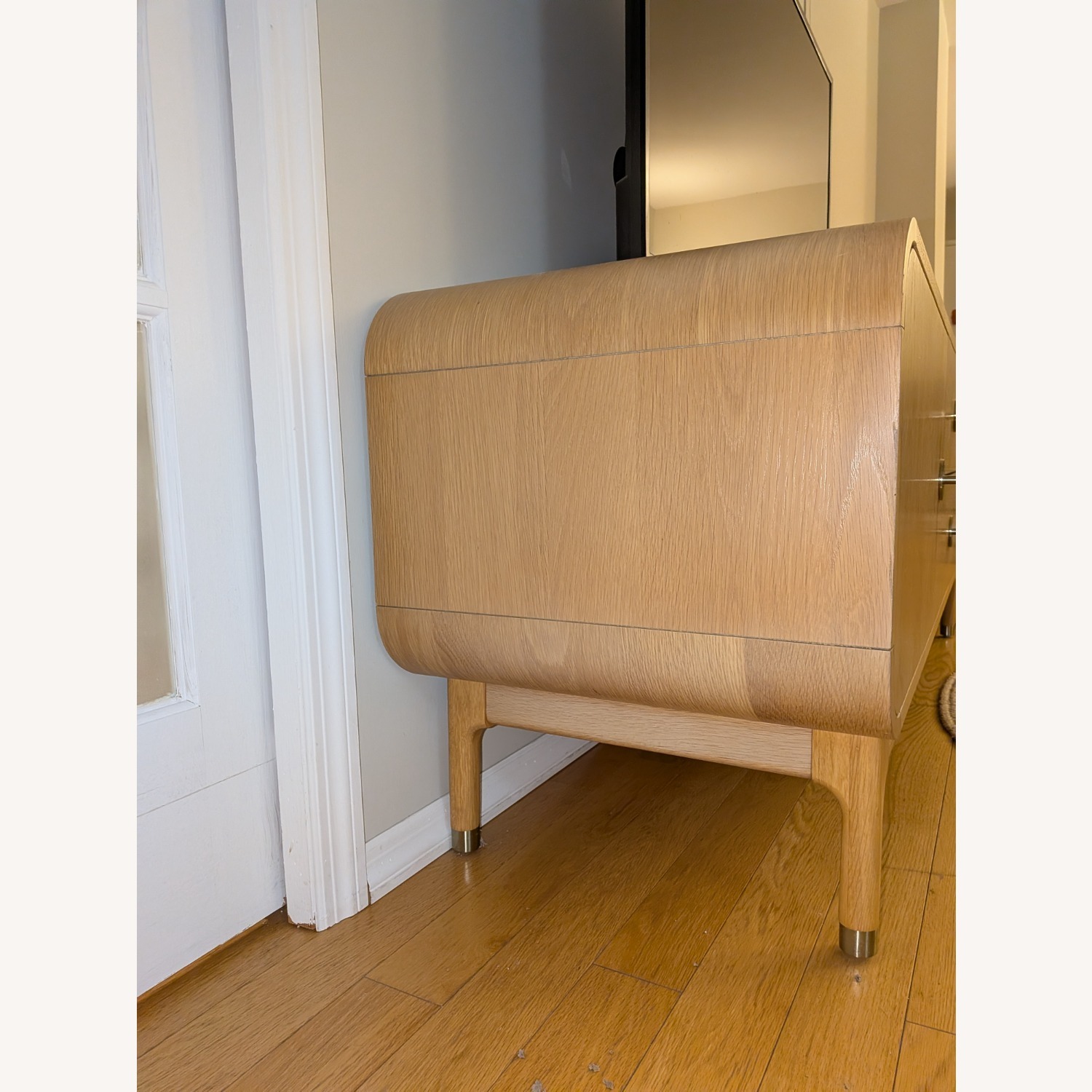 Anthropologie Natural Wood Media Storage - image-3