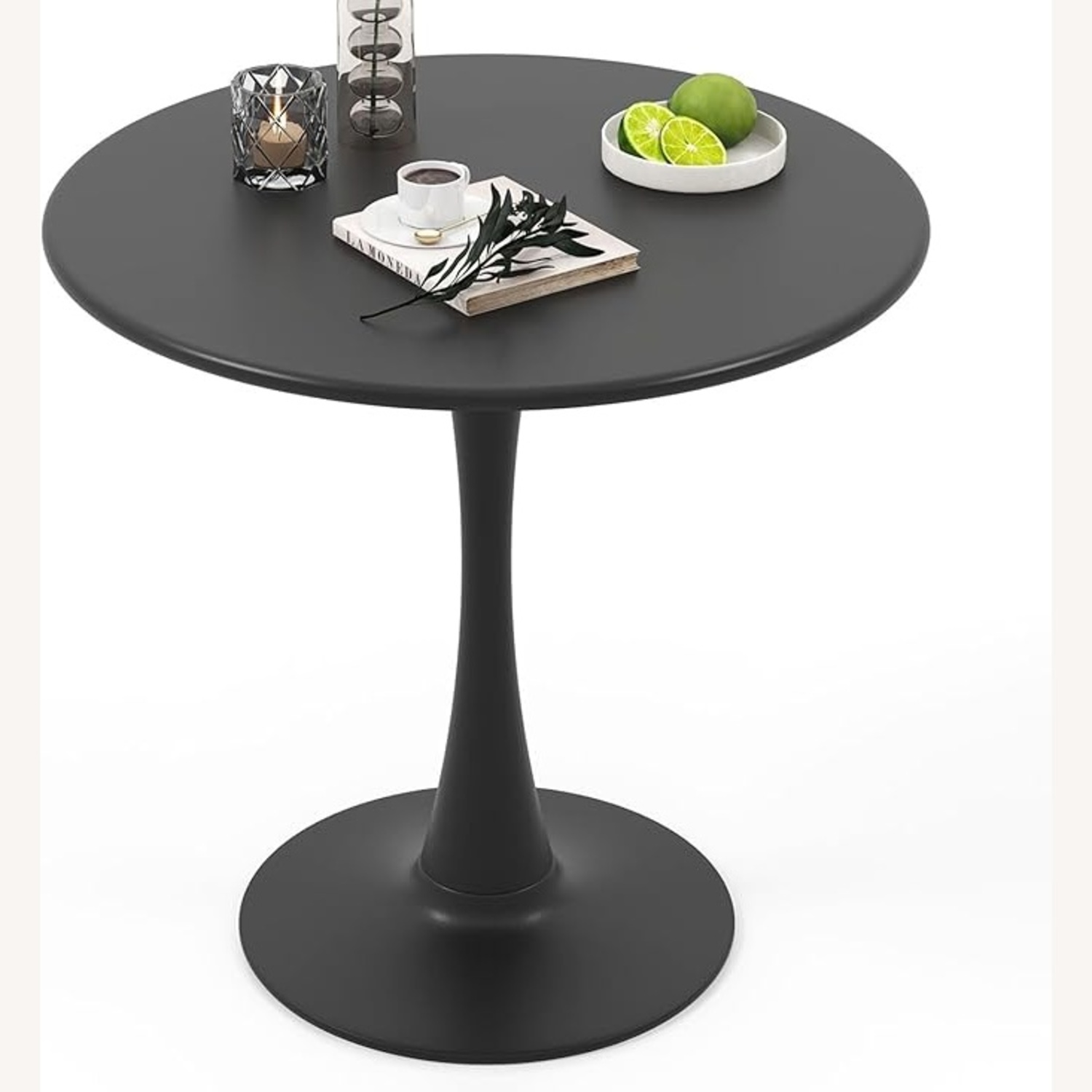 Amazon Black Modern Tulip Dining Table - image-5