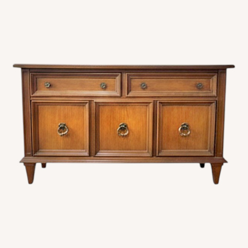 Used Vintage Light Brown Wood Sideboard for sale on AptDeco