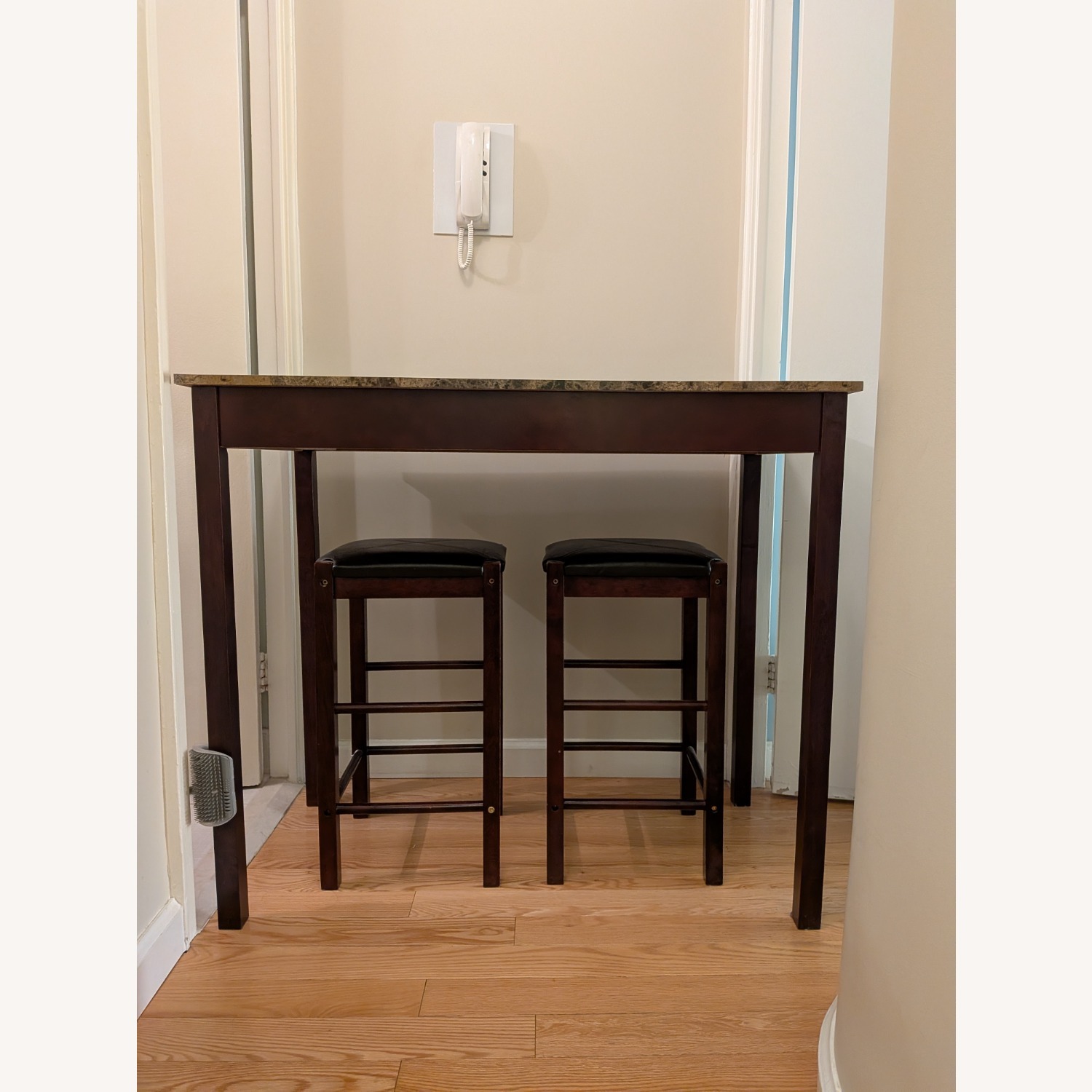 Wayfair Black Wood High Bar Table + 2 Chairs Sets - image-1