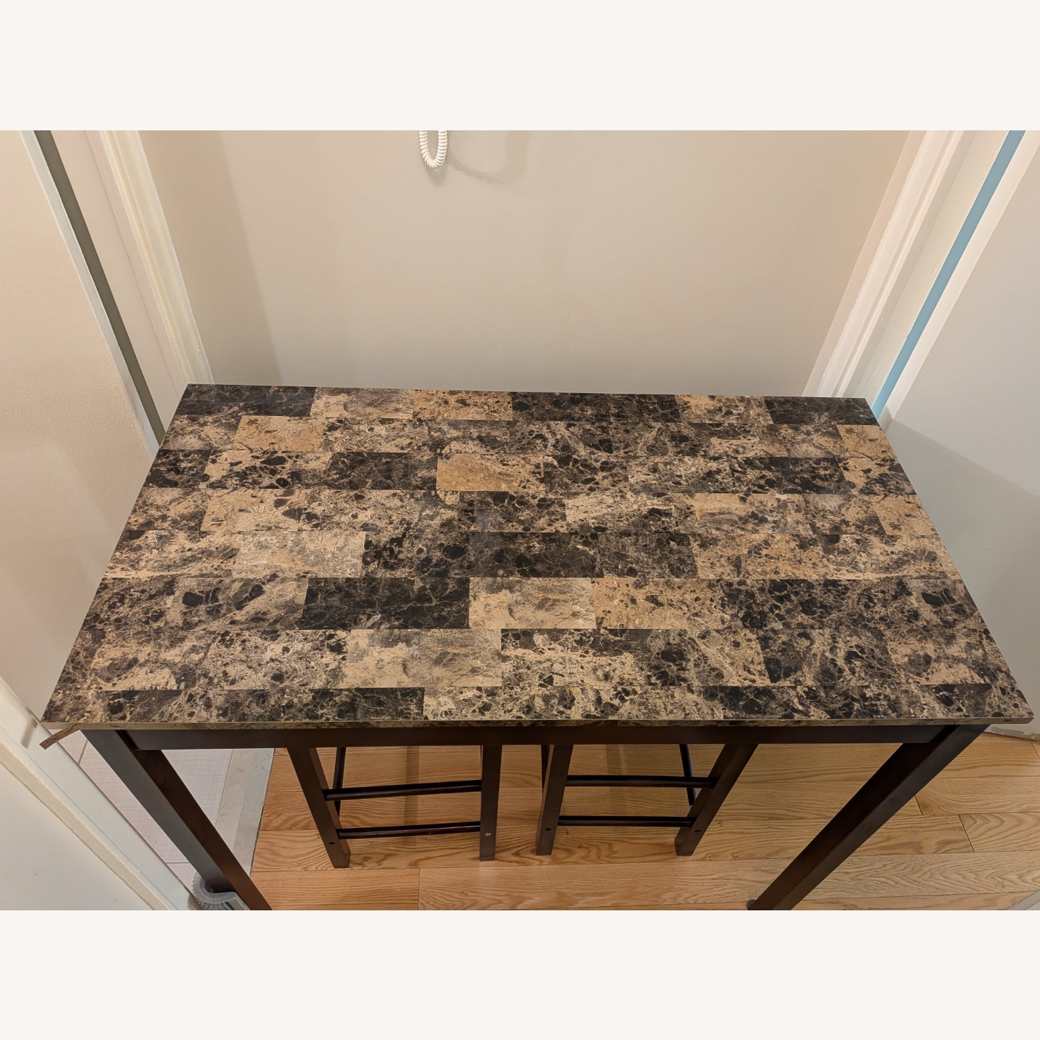 Wayfair Black Wood High Bar Table + 2 Chairs Sets - image-2