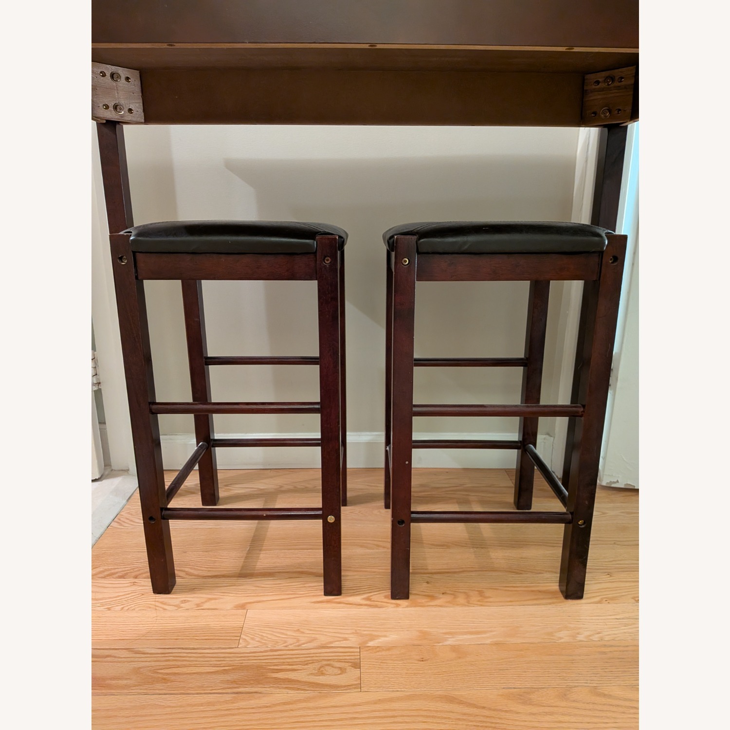 Wayfair Black Wood High Bar Table + 2 Chairs Sets - image-3