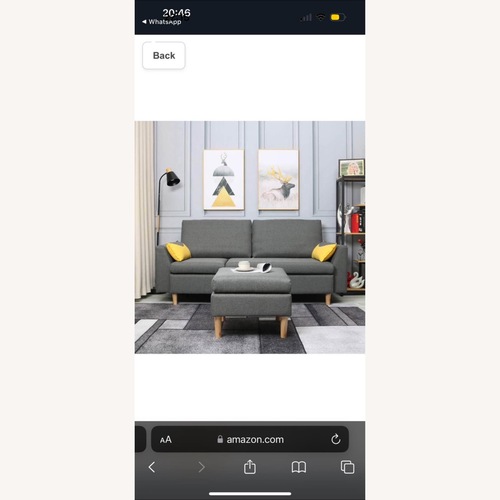 Used Amazon Light Gray 3+ Seater Sofa for sale on AptDeco