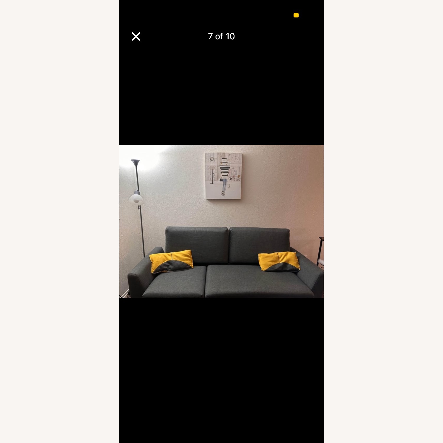 Amazon Light Gray 3+ Seater Sofa - image-5